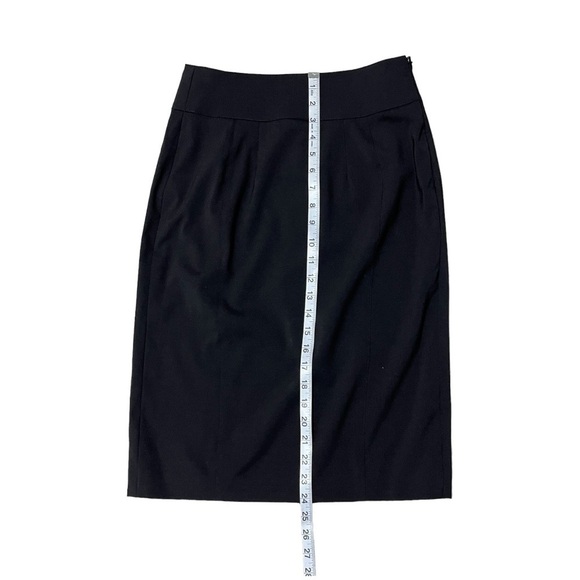 Burberry Black Wool Pencil High Waist Skirt Size 4 - Picture 5 of 9
